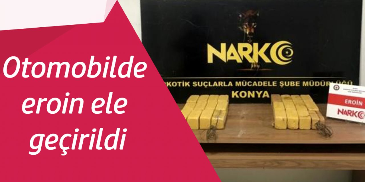 Otomobilin çamurluğuna gizlenmiş halde 14 kilo 625 gram eroin ele geçirildi.