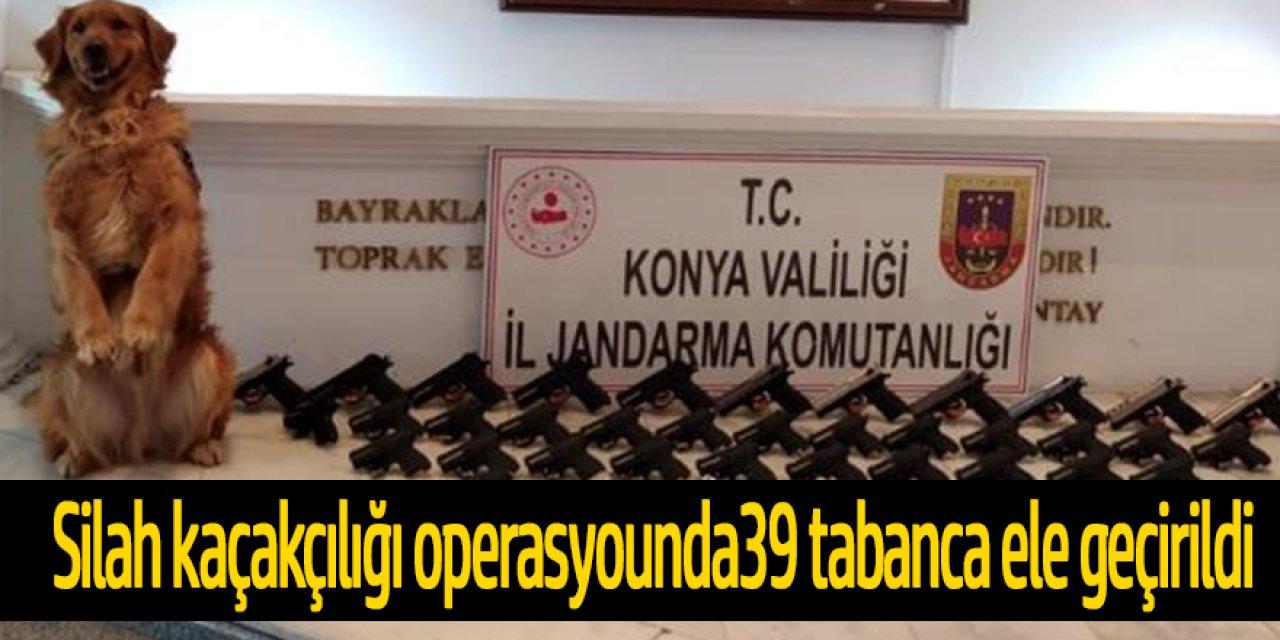 Silah kaçakçılığı operasyonu 39 tabanca ele geçirildi