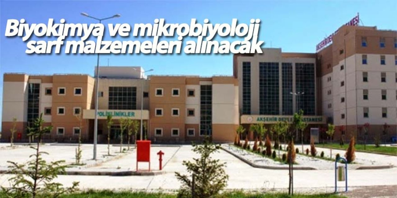 Biyokimya ve mikrobiyoloji sarf malzemeleri alınacak