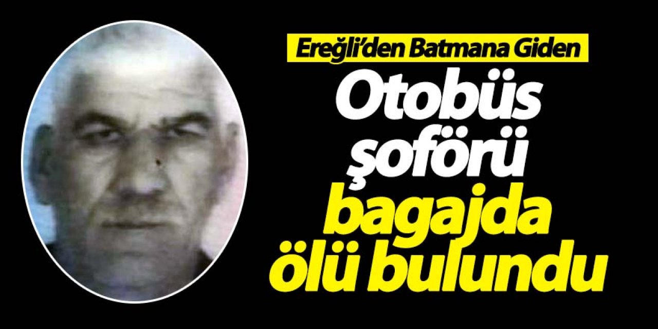 Otobüs şoförü bagajdaki dinlenme yerinde ölü bulundu