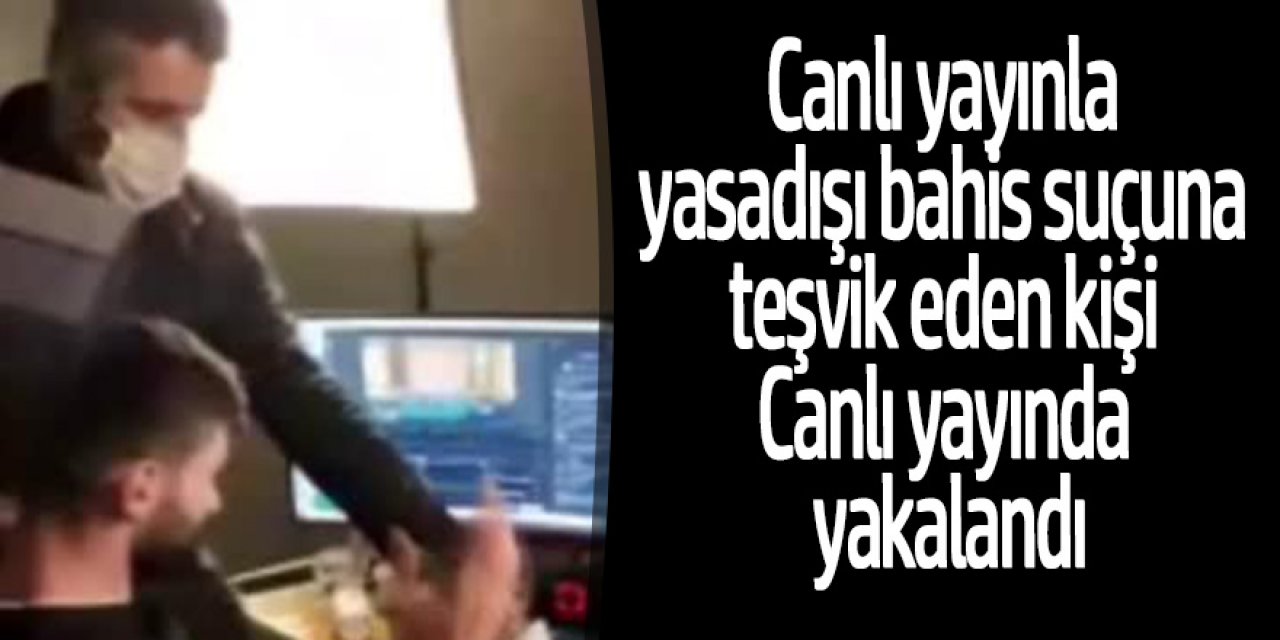 "Beni almaya teçhizatları yetmez" dediği polise canlı yayında yakalandı