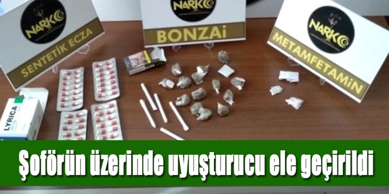 Çekici ve şoförünün üzerinde uyuşturucu ele geçirildi