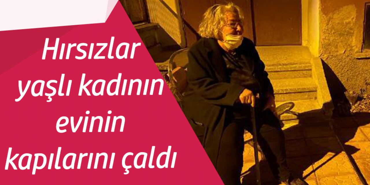 79 yaşındaki kadının evinin bahçe ve kömürlük kapıları çalındı