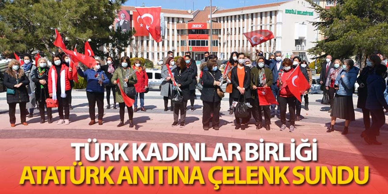 TÜRK KADINLAR BİRLİĞİ ATATÜRK ANITINA ÇELENK SUNDU