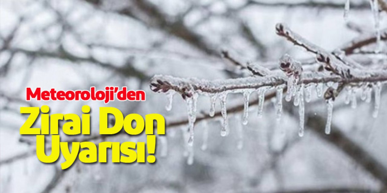 Meteoroloji'den Zirai Don Uyarısı!