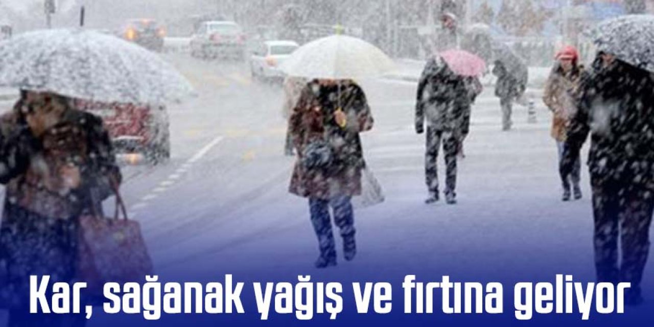 Meteoroloji'den 40 ile sarı, 15 ile turuncu kodlu uyarı! Kar, sağanak yağış ve fırtına geliyor