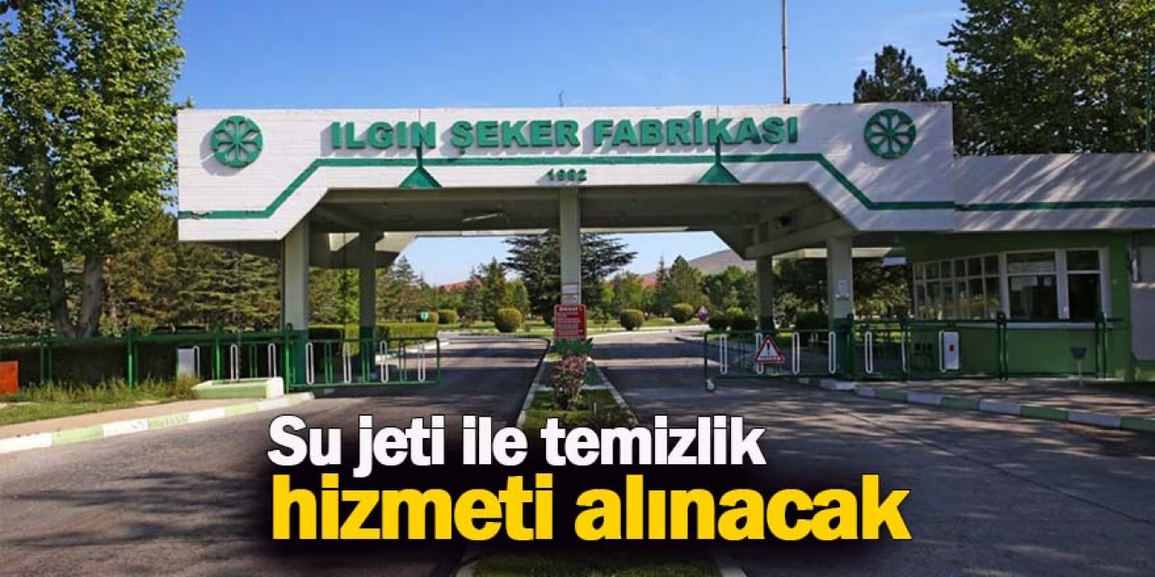 Su jeti ile temizlik hizmeti alınacaktır