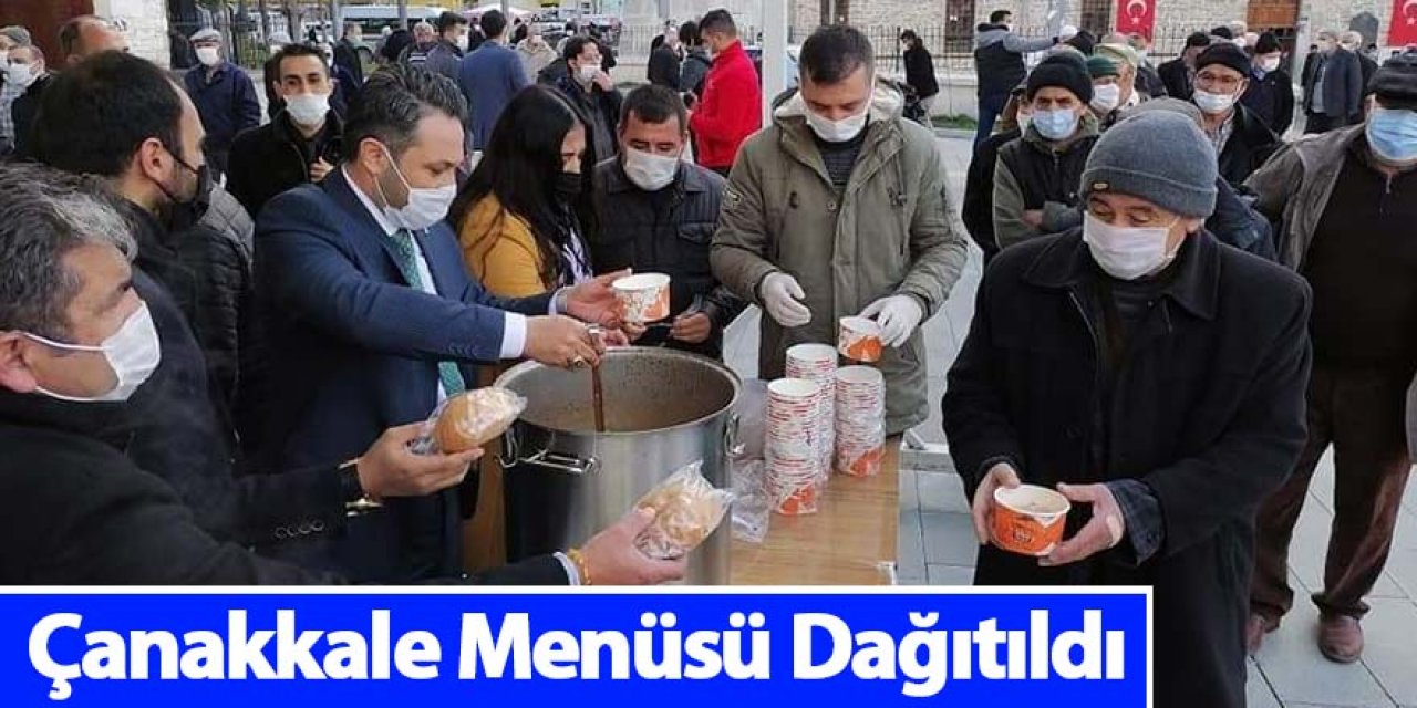 Çanakkale Menüsü Dağıtıldı