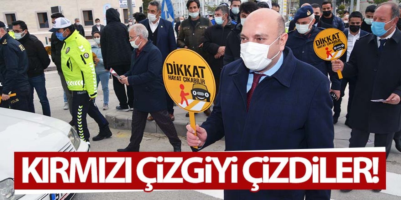 Ereğli'de 'Yayalar Kımızı Çizgimizdir" etkinliği düzenlendi