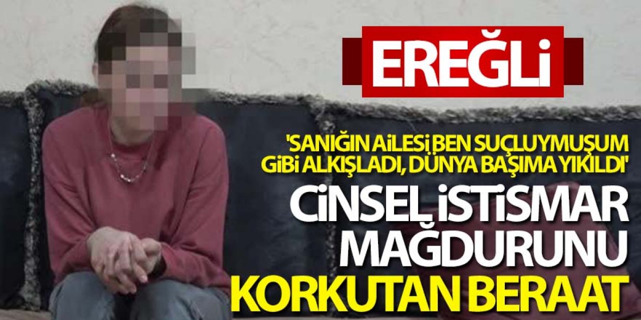 Cinsel istismar mağdurunu korkutan beraat