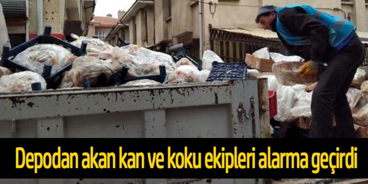 Depodan akan kan ve koku ekipleri alarma geçirdi