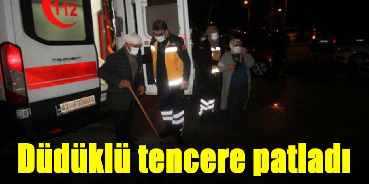 Düdüklü tencere patladı: Yaşlı çift yaralandı