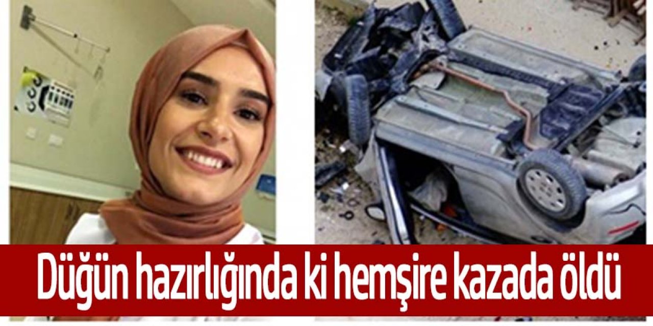Otomobil stabilize yolda 30 metre yüksekten bahçeye uçtu kazada sürücüsü genç hemşire öldü.