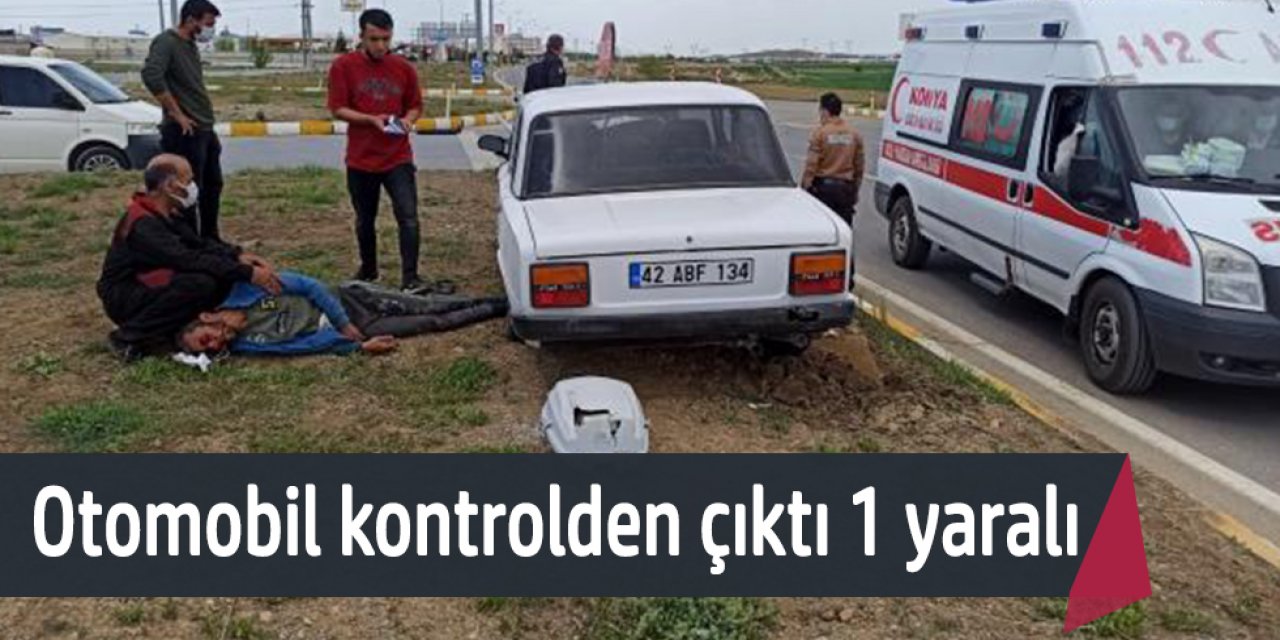 Otomobil refüje çıktı: 1 yaralı