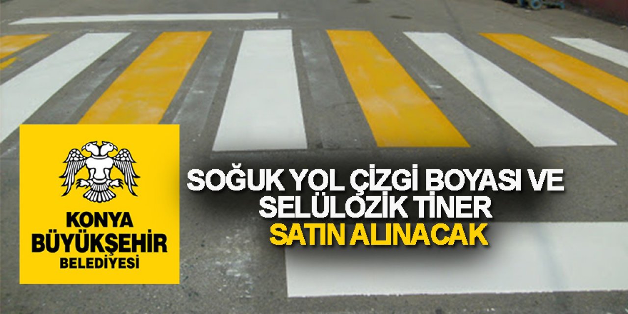 Soğuk yol çizgi boyası ve selülozik tiner satın alınacak
