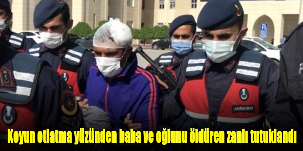 Koyun otlatma yüzünden baba ve oğlunu öldüren zanlı tutuklandı
