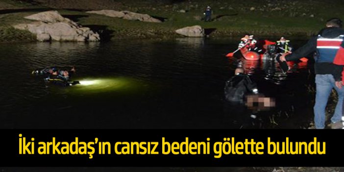 Gezmeye çıkan iki arkadaşın cansız bedeni gölette bulundu