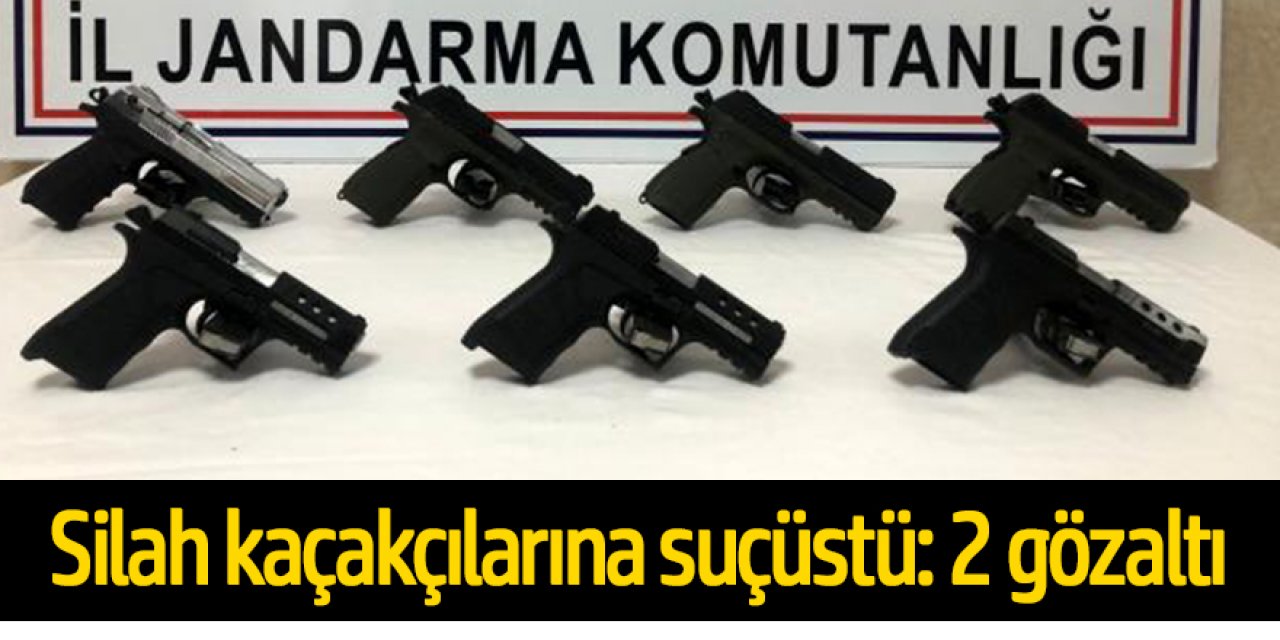 Silah kaçakçılarına suçüstü: 2 gözaltı