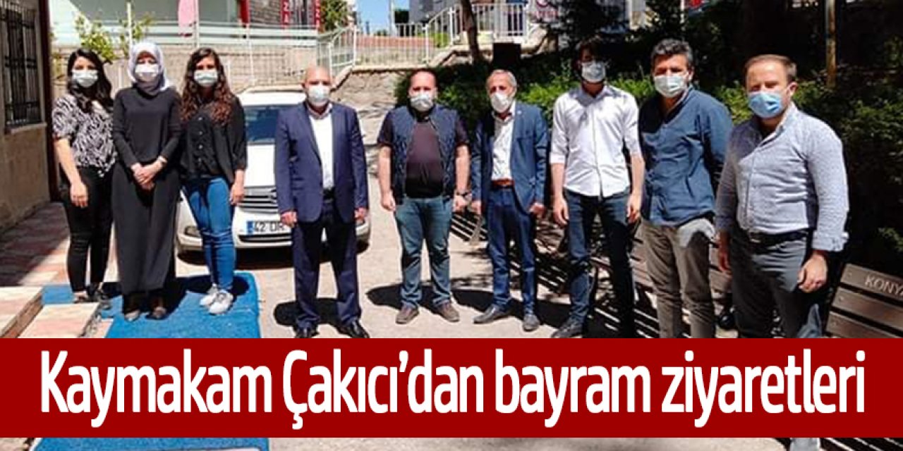 Kaymakam Çakıcı’dan şehit aileleri ve sağlık çalışanlarına bayram ziyareti