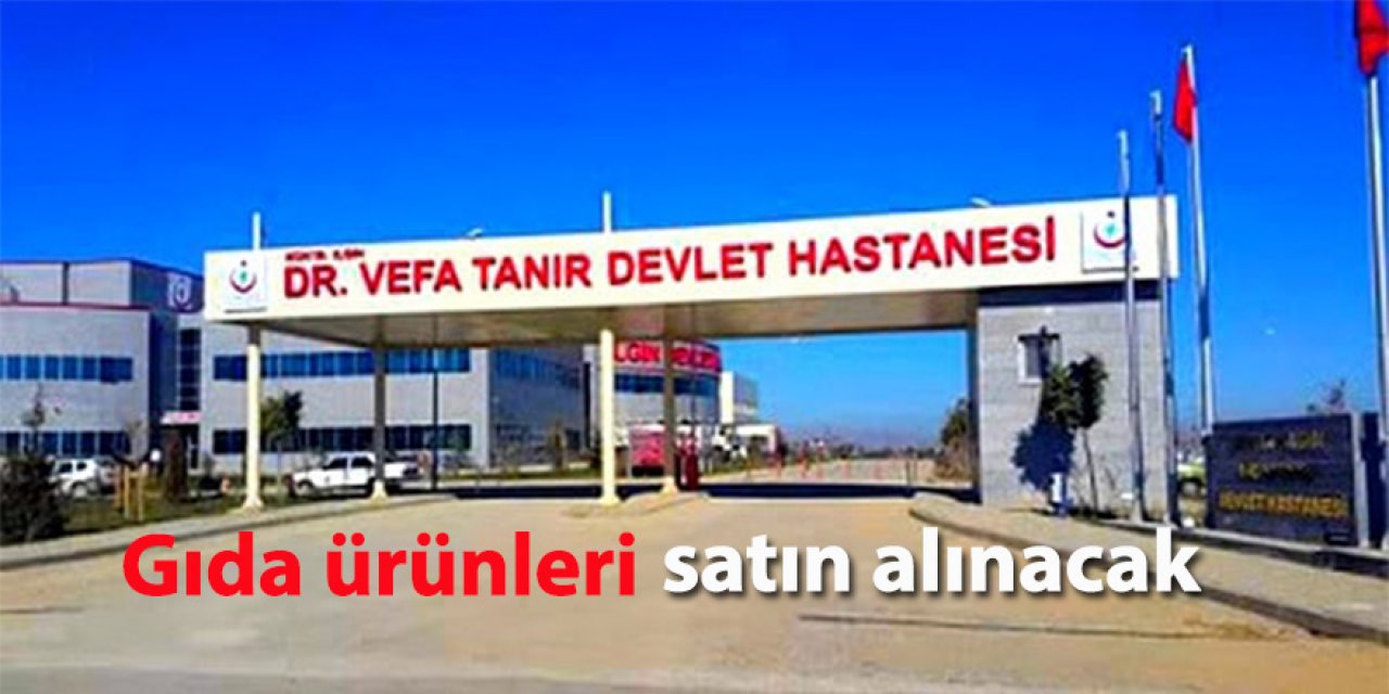 Gıda ürünleri satın alınacak