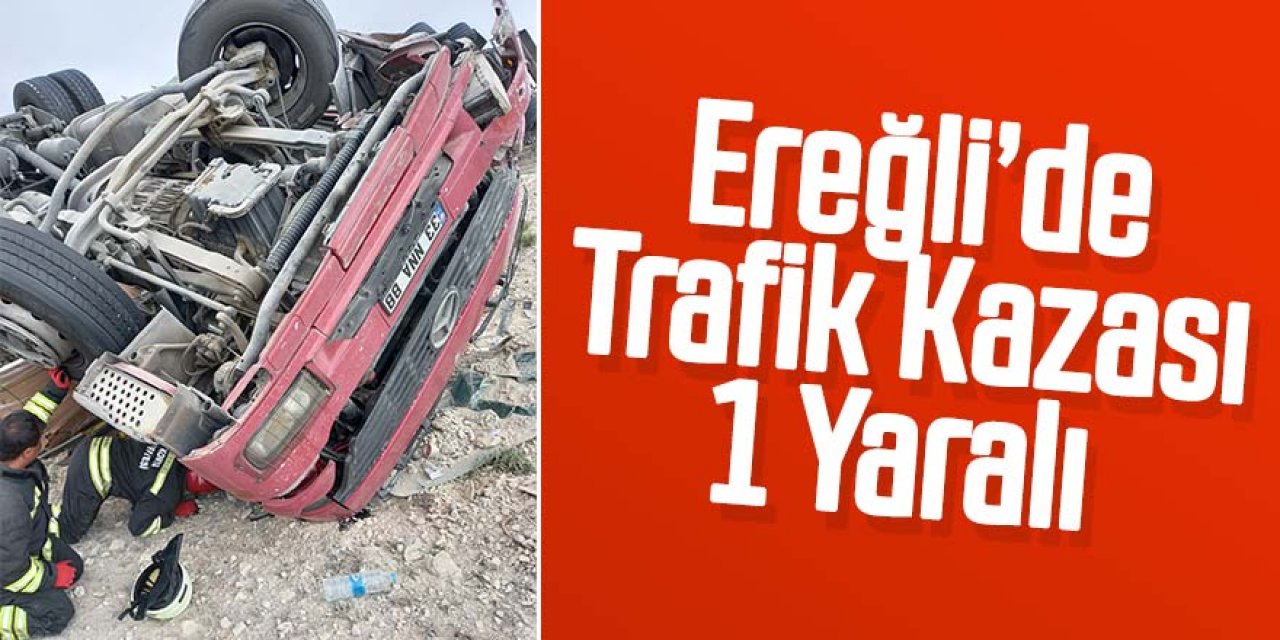 CİP İLE TIR ÇARPIŞTI; 1 KİŞİ YARALANDI