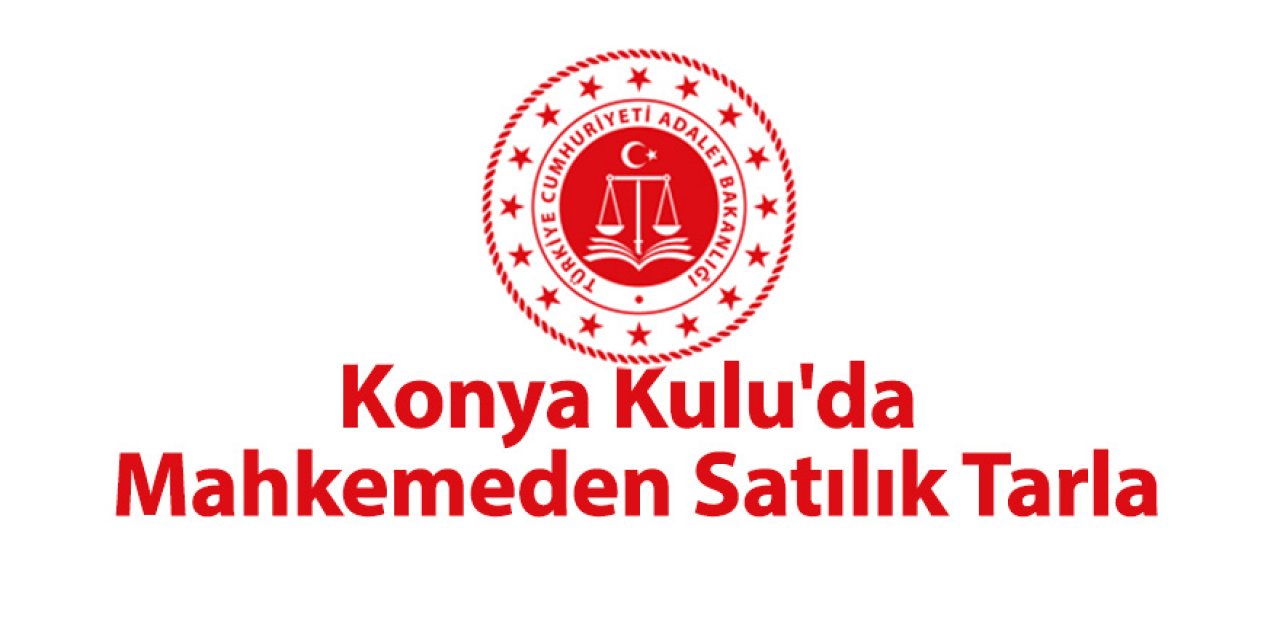 Konya Kulu'da Mahkemeden Satılık Tarla