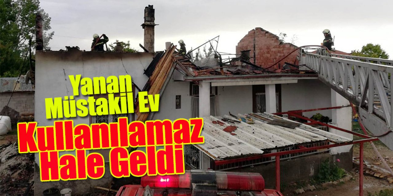 Ereğli Çimencik Mahallesinde Ev Yangını