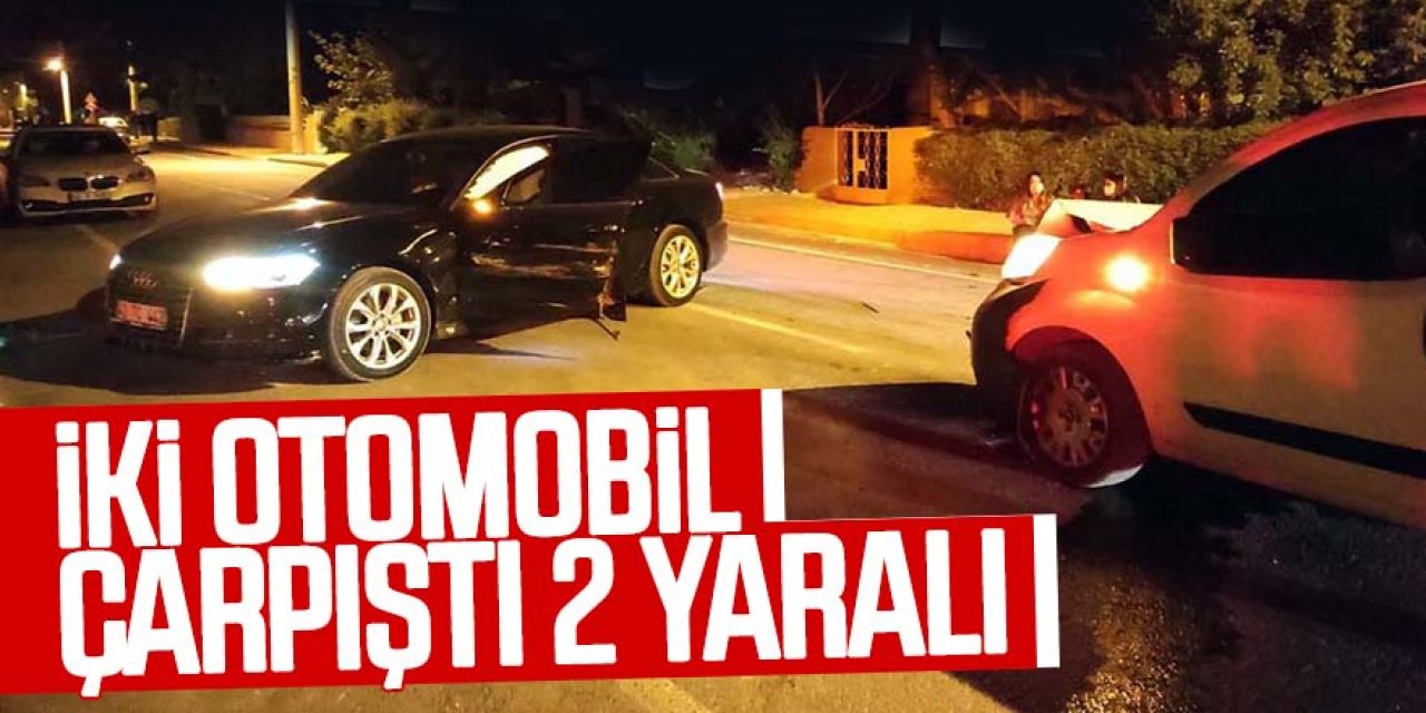 Ereğli’de otomobil ile hafif ticari araç çarpıştı 2 yaralı
