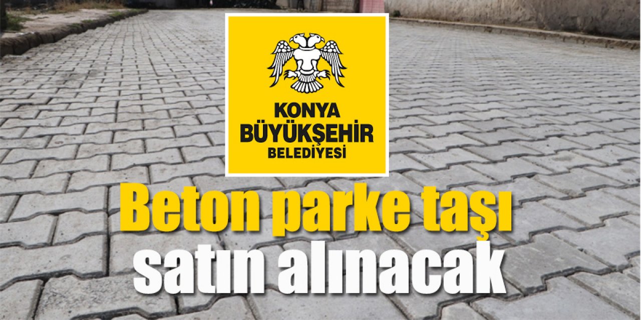 Beton parke taşı satın alınacak