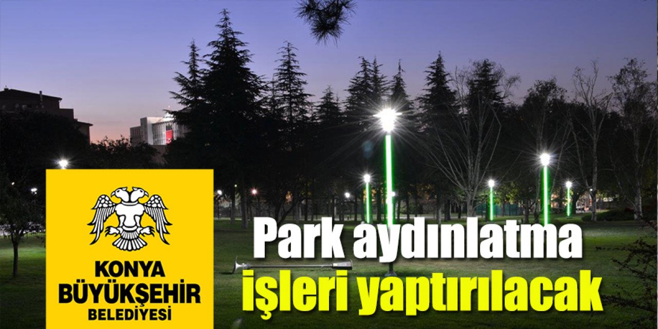 Park aydınlatma işleri yaptırılacak