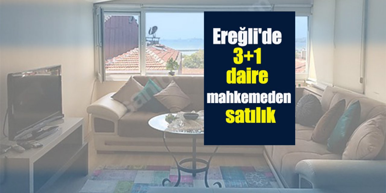 Ereğli'de 3+1 daire mahkemeden satılık