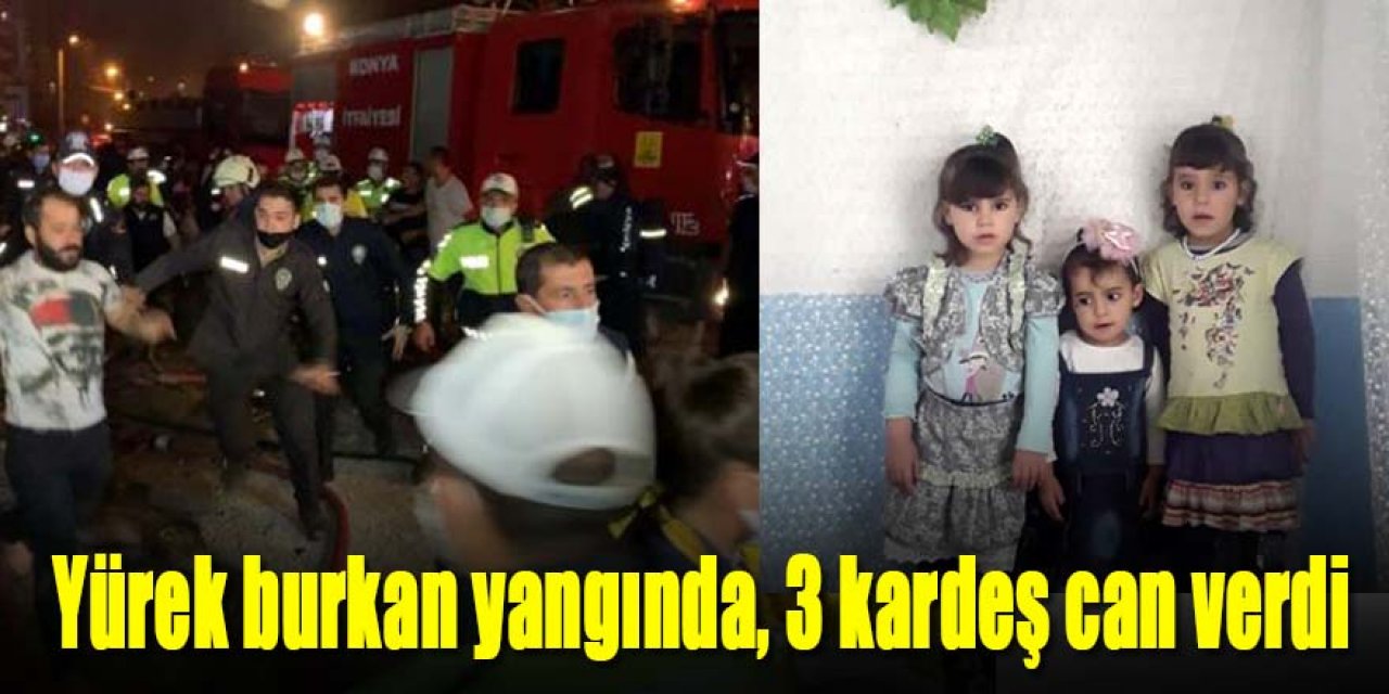 Çıkan yangında 3 küçük kardeş hayatını kaybetti.