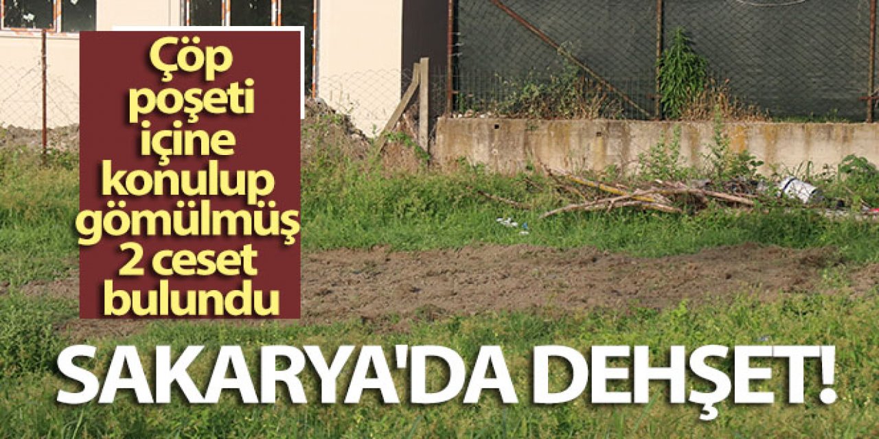 Sakarya'da vahşet, çöp poşeti içine konulup gömülmüş 2 ceset bulundu