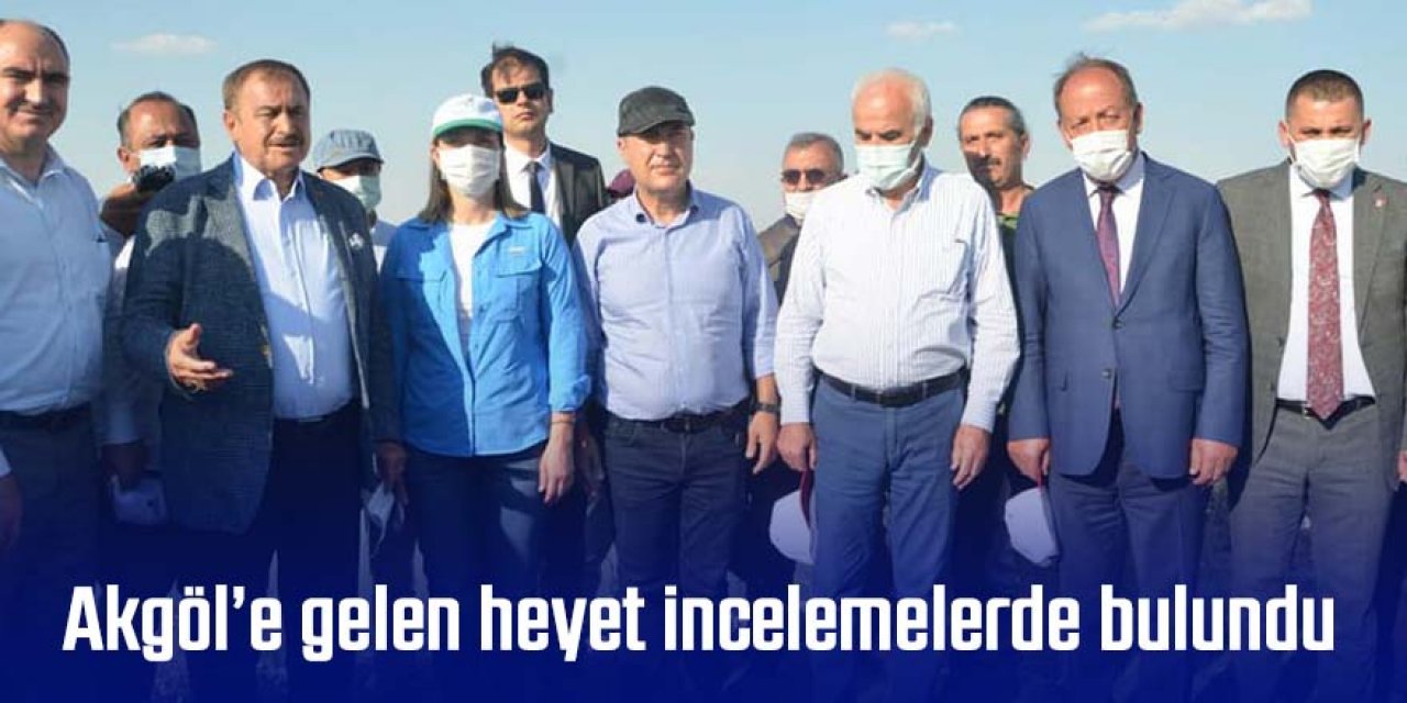 Akgöl’e gelen heyet incelemelerde bulundu