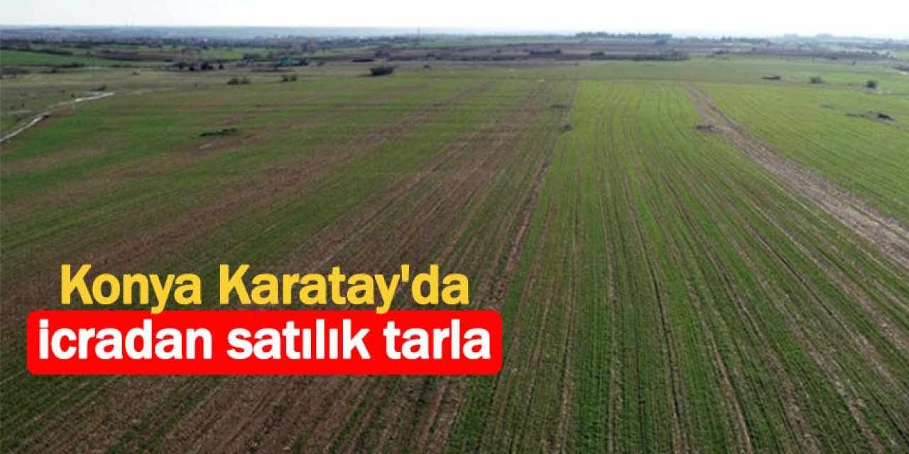 Konya Karatay'da icradan satılık tarla 