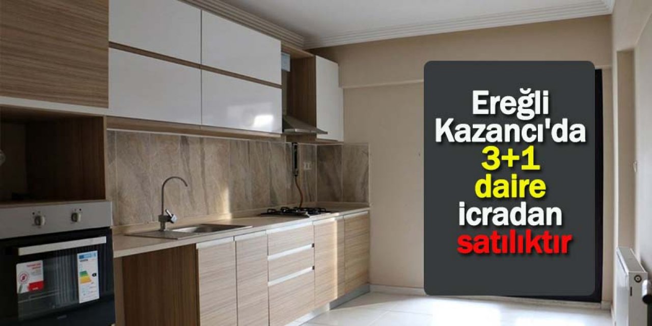 Ereğli Kazancı'da 3+1 daire icradan satılıktır