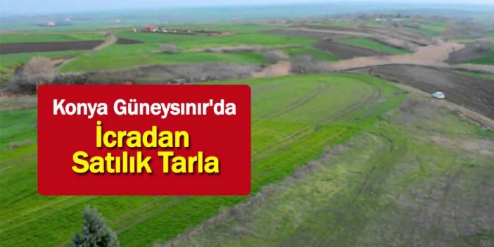 Konya Güneysınır'da İcradan Satılık Tarla
