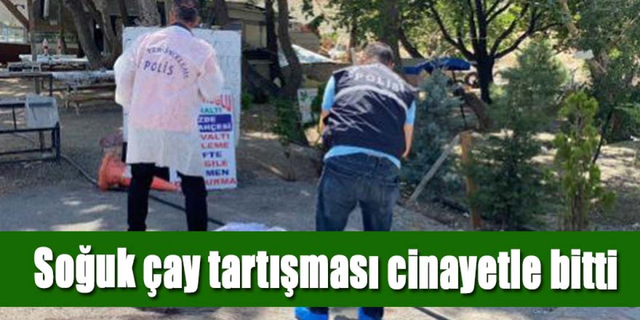 Soğuk çay tartışması cinayetle bitti