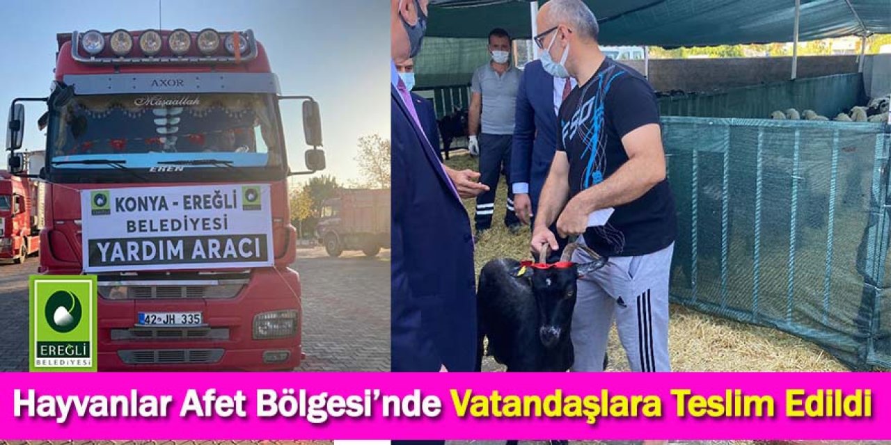 Hayvanlar Afet Bölgesi’nde Vatandaşlara Teslim Edildi