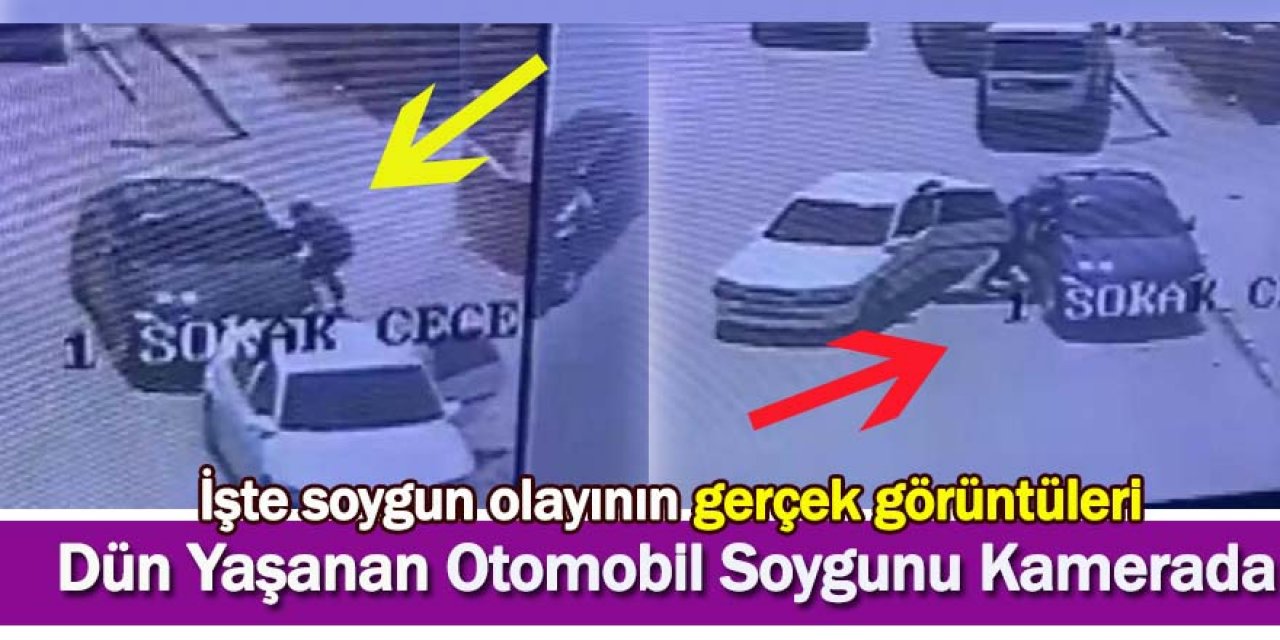 İşte soygun olayını görüntüleri anbean kamerada
