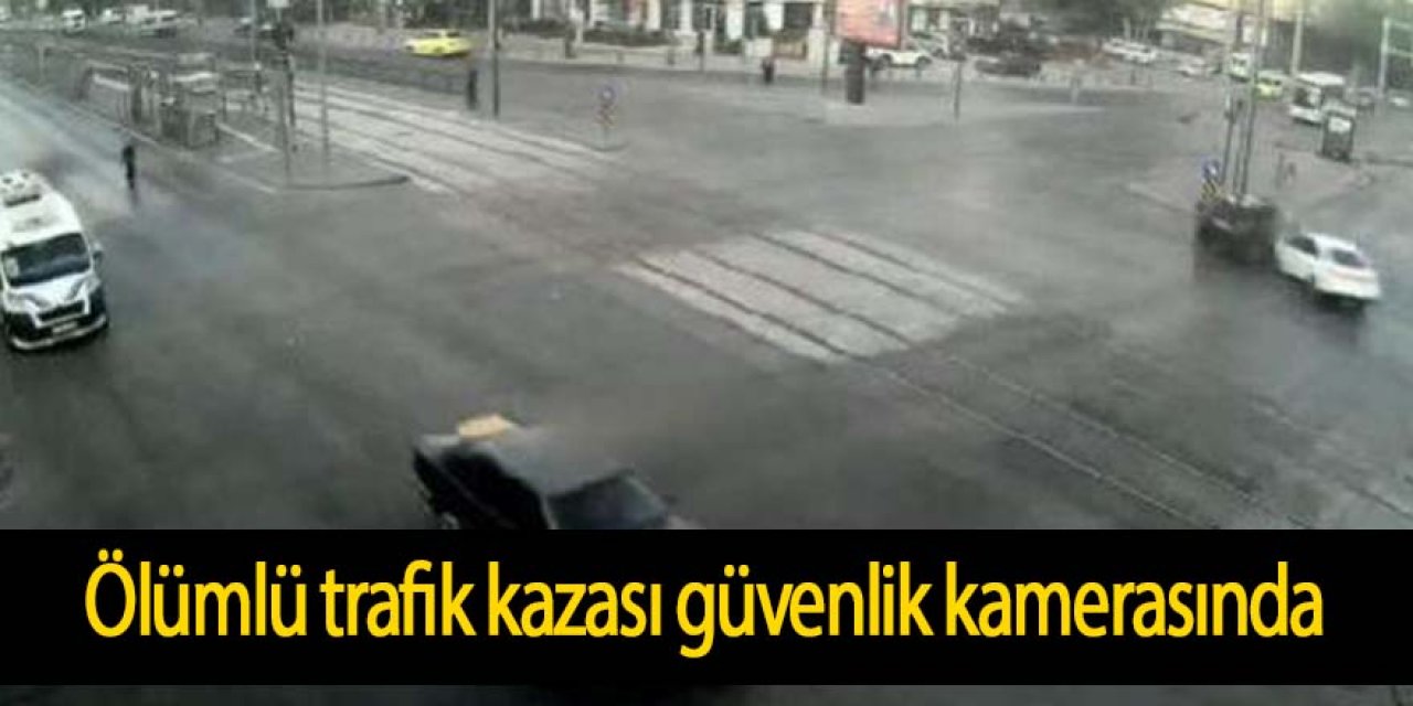 Kavşakta otomobiller çarpıştı: 1 ölü, 2 yaralı