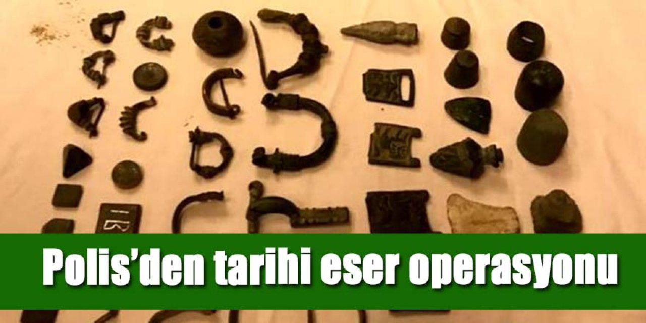 Polis’den tarihi eser operasyonu