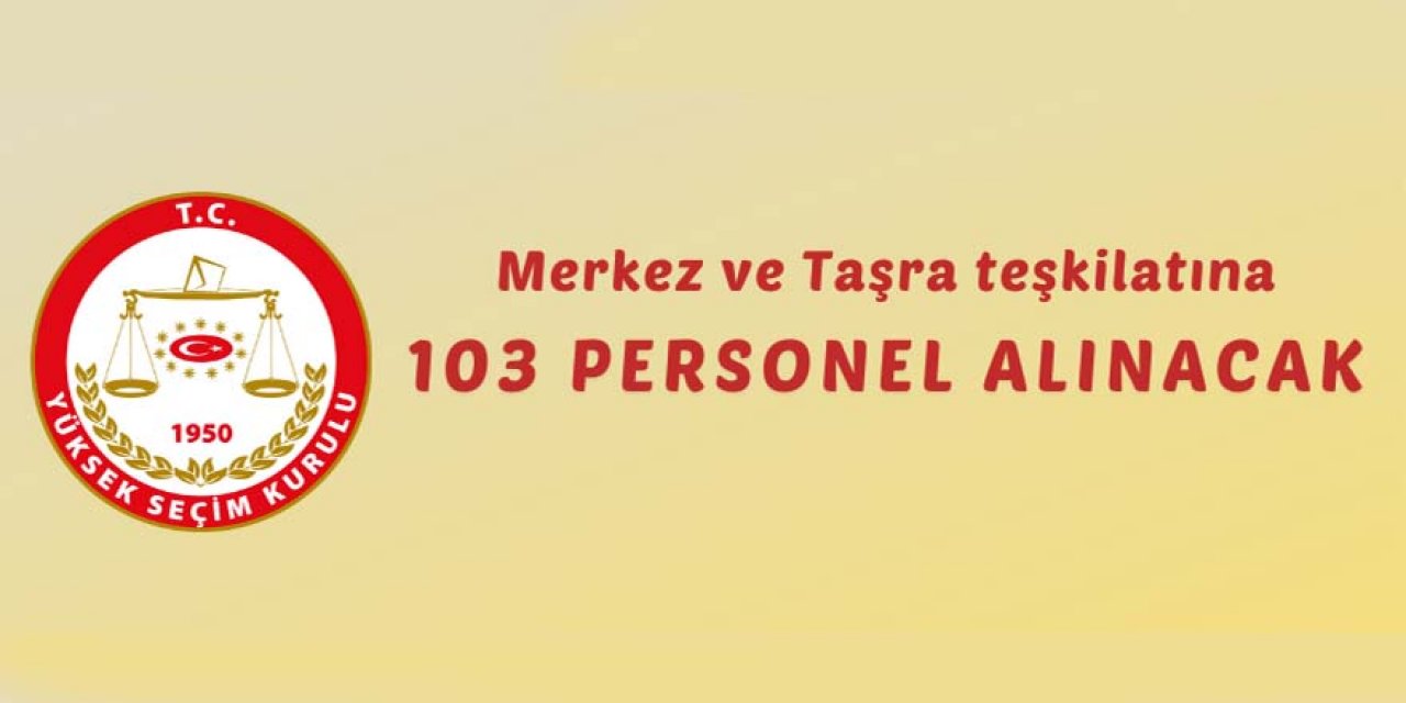 YSK'den personel alımı