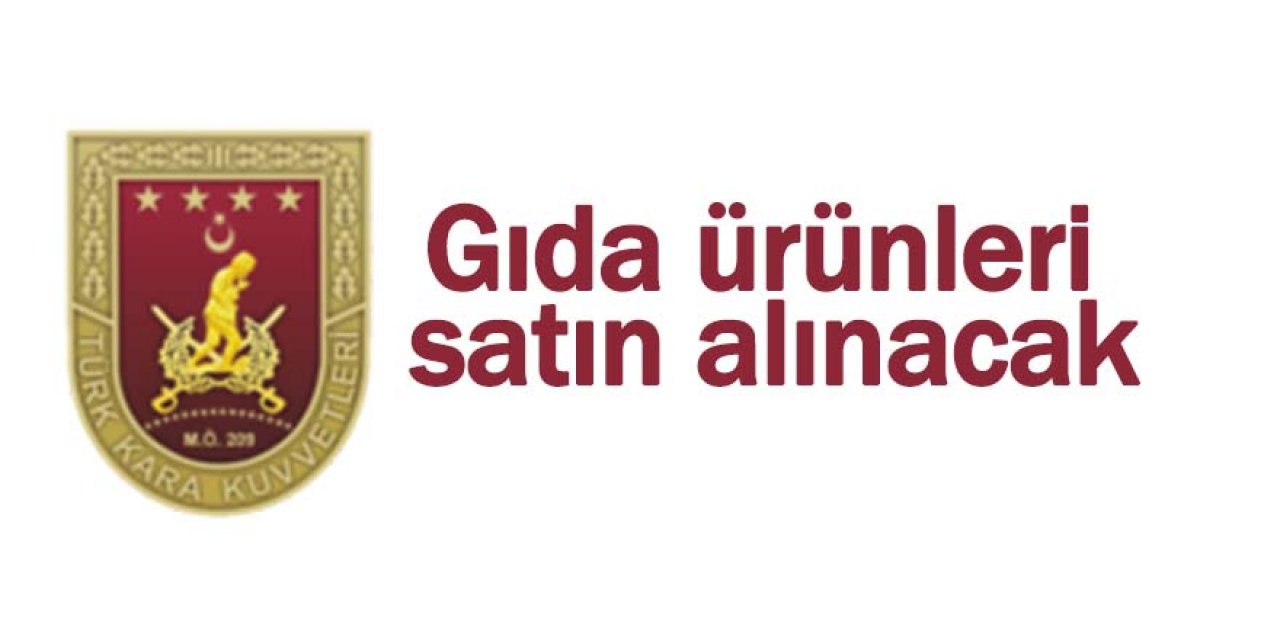 Gıda ürünleri satın alınacak