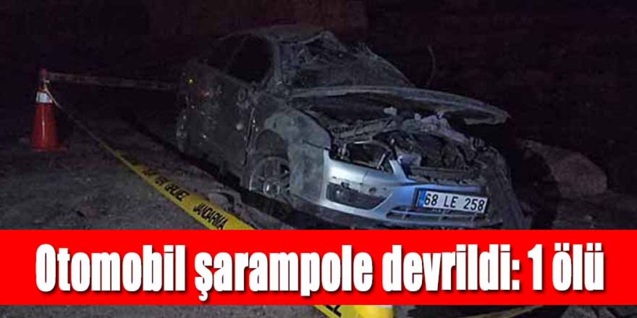 Otomobil şarampole devrildi: 1 ölü