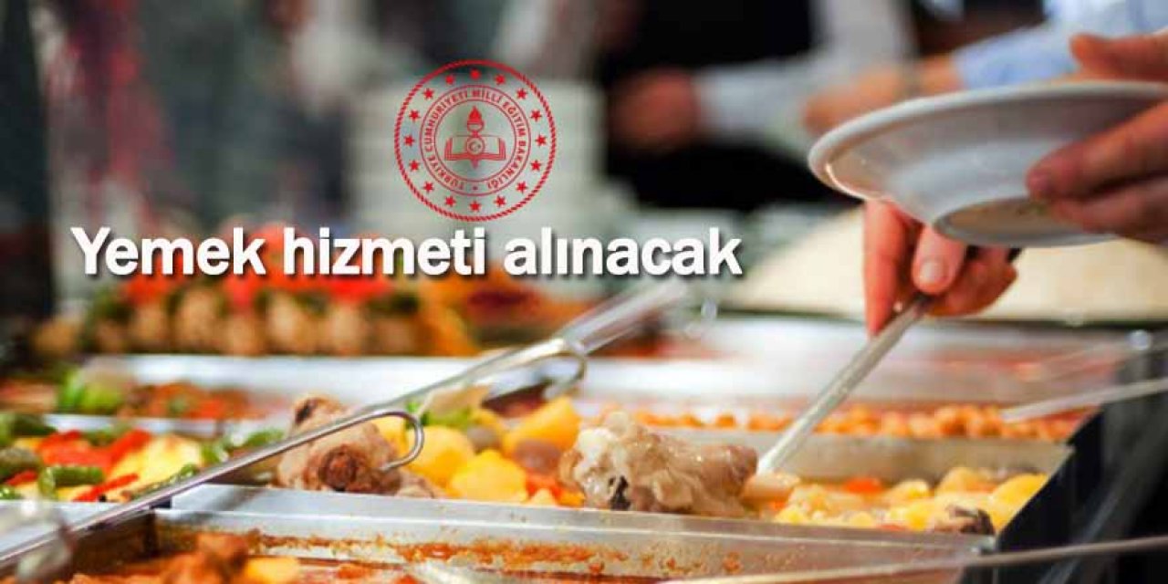 Yemek hizmeti alınacak