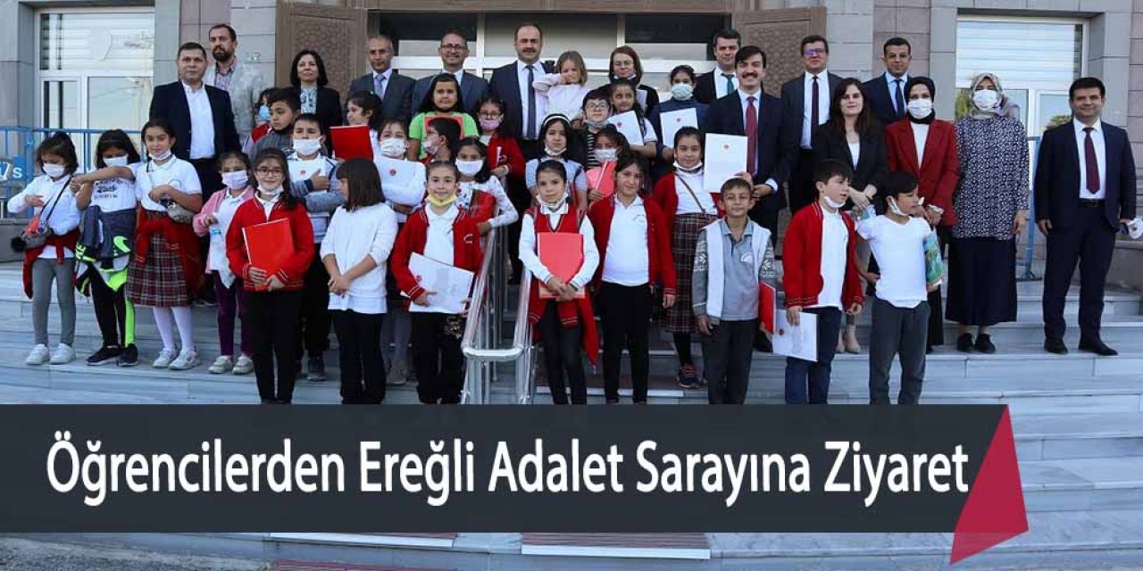 Minik Öğrencilerden Ereğli Adalet Sarayına Ziyaret