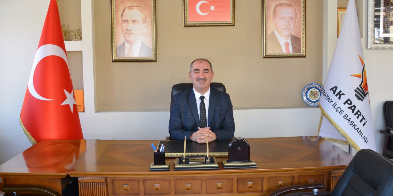 AK Parti Karatay İlçe Başkanı Mehmet Genç’ten Cumhuriyet Bayramı Kutlama Mesajı