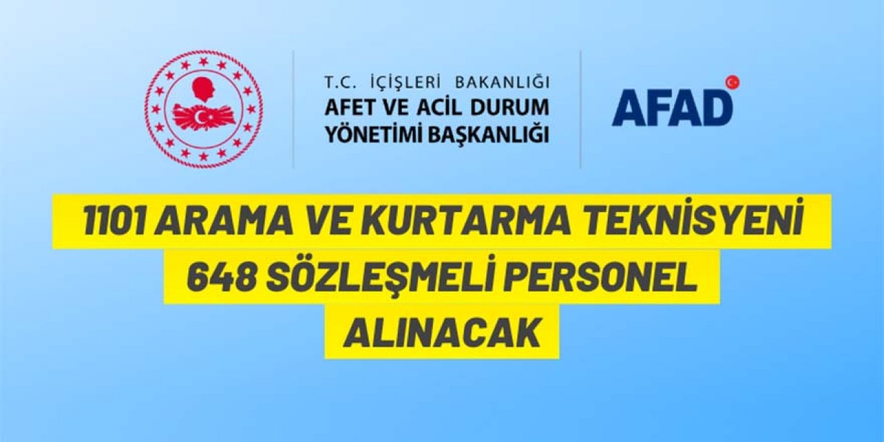 AFAD  personel alacak