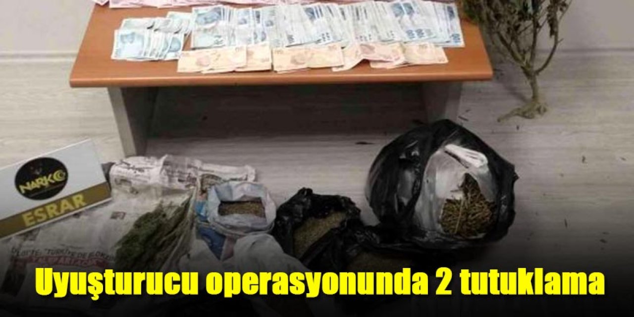 Uyuşturucu operasyonunda 2 tutuklama